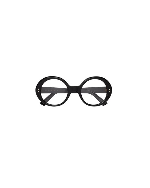 Marni Black Mao Eobilo Sunglasses Acetate Round
