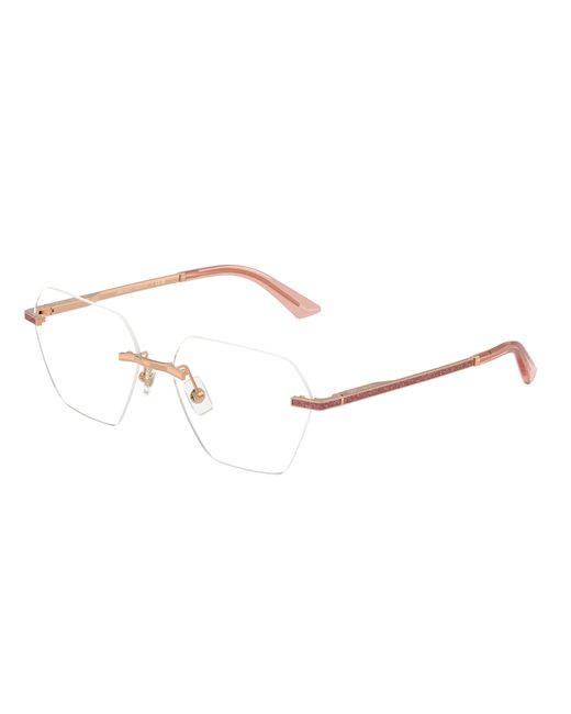 Jimmy Choo Black Jc2016J 3008 Optical Frames Metal Geometric Normal