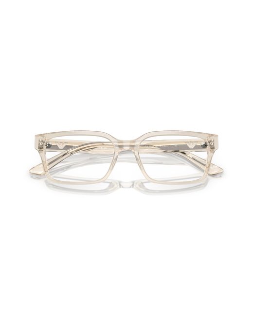 Emporio Armani Black Ea3244 6179 Optical Frames Acetate Squared Normal for men