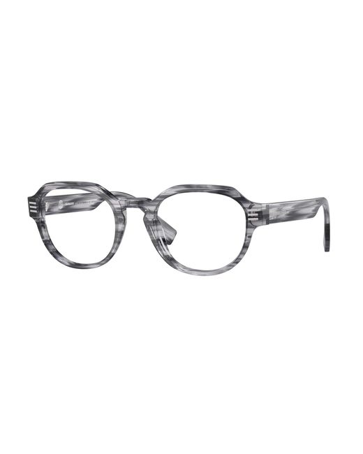 Burberry Black Be2386 4097 Optical Frames Acetate Transparent Round Normal for men