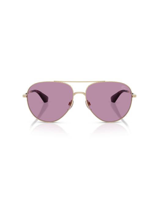 Burberry Purple Be3172 110969 Sunglasses Metal Pilot Normal