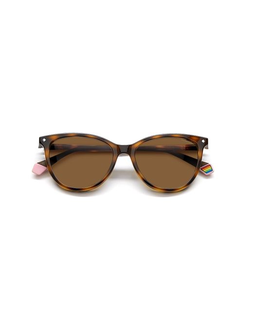 Polaroid Black Pld 6138/Cs 086/Sp Sunglasses Plastic Cat Eye Clip-On