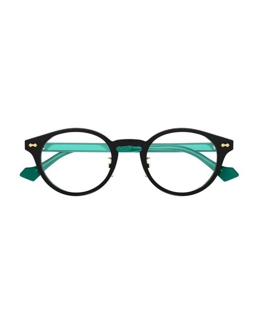 Gucci Black Gg1127Oj 003 Optical Frames Plastic Round for men