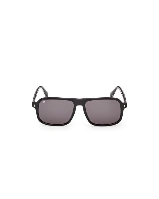 Web Black We0396 05A Sunglasses Acetate Smoke Squared Normal for men