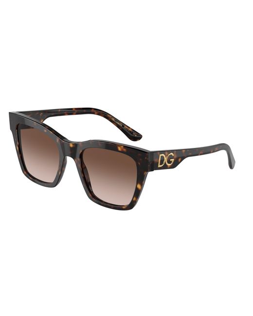 Dolce & Gabbana Black Dg4384 502/13 Sunglasses Acetate Squared Normal Shaded