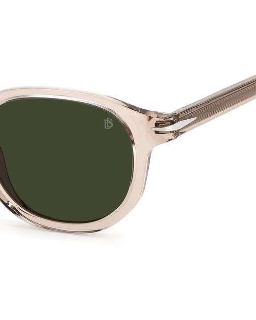 David Beckham Green Db 1007/S 79U/Qt Sunglasses Acetate Round for men