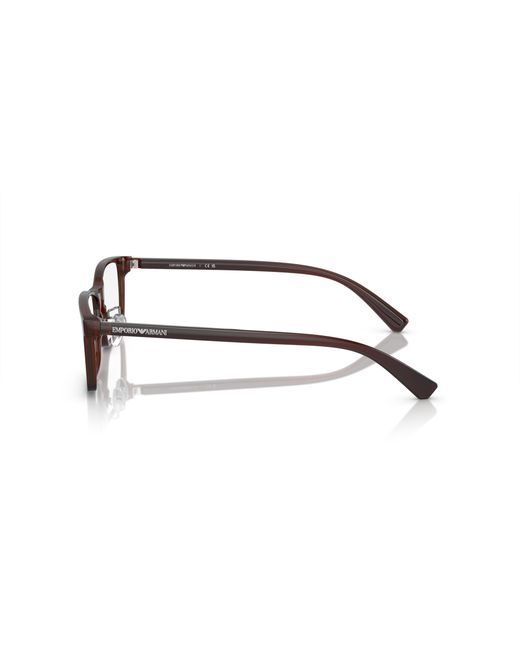 Emporio Armani Black Ea3145D 5374 Optical Frames Acetate Transparent Pillow Normal for men
