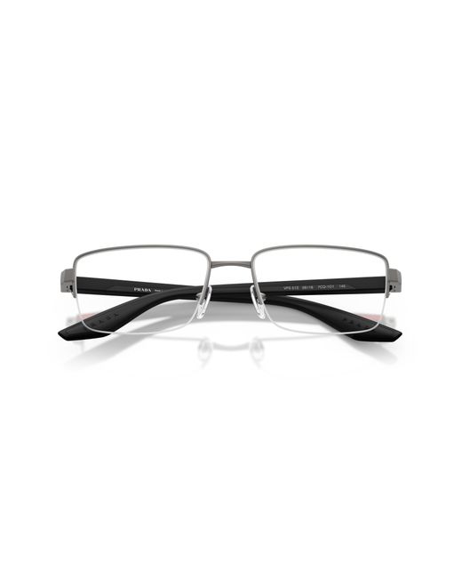 Prada Linea Rossa Black Ps 51Sv 7Cq1O1 Optical Frames Metal Pillow Normal for men