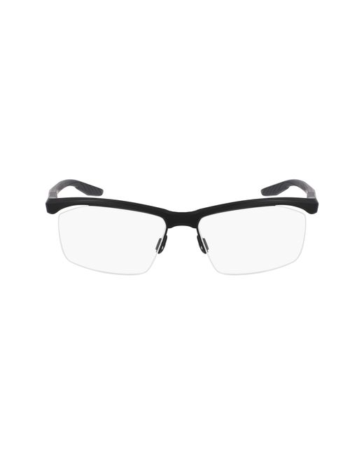 Nike Black 7402 001 Optical Frames Bio-Inject Squared Normal Normal for men