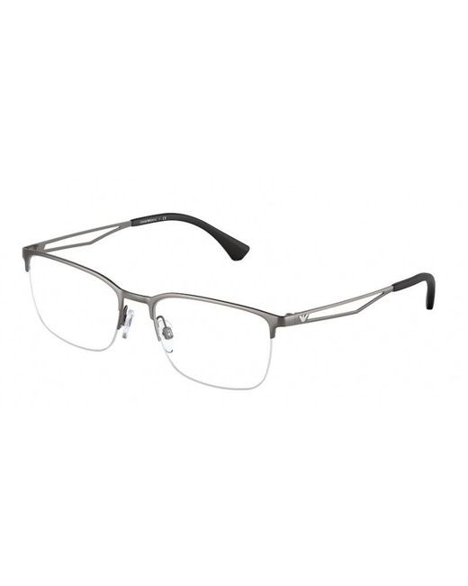 Emporio Armani Black Ea1116 3003 Optical Frames Metal Squared for men