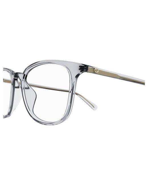 Gucci Black Gg1230Oa 003 Optical Frames Plastic Squared for men