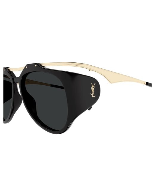 Saint Laurent Black Sl M137 Amelia 001 Sunglasses Bio-Injected Pilot