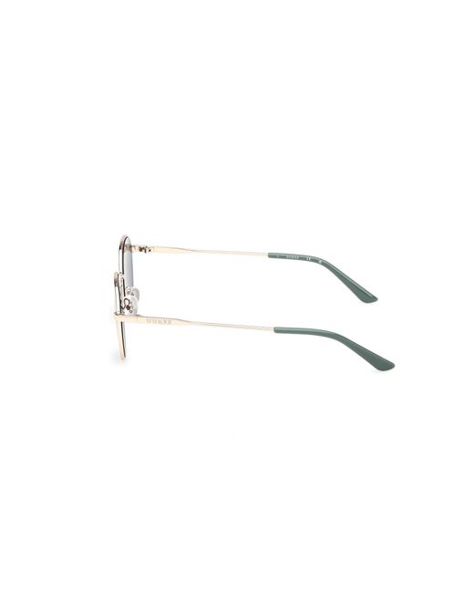 Guess Black Gu00237 32N Sunglasses Metal Round Normal