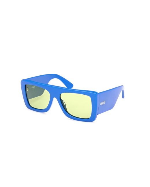 Emilio Pucci Blue Ep0230 90N Sunglasses Acetate Squared Normal