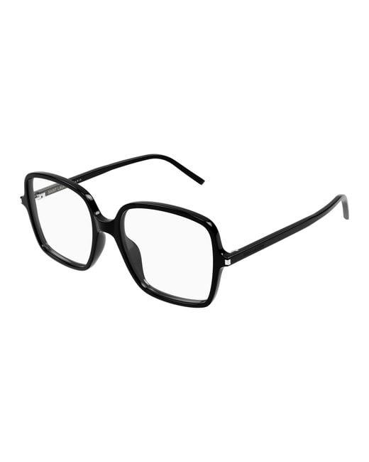 Saint Laurent Black Sl 892 001 Optical Frames Acetate Transparent Squared