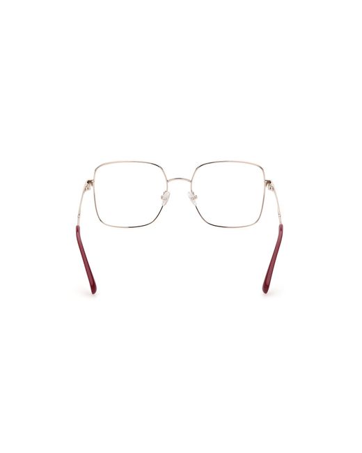 MAX&Co. Black Mo5057 028 Optical Frames Metal Squared Normal