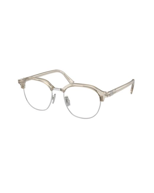 Miu Miu Black Mu 10Xv 12U1O1 Optical Frames Acetate Transparent Pantos Normal