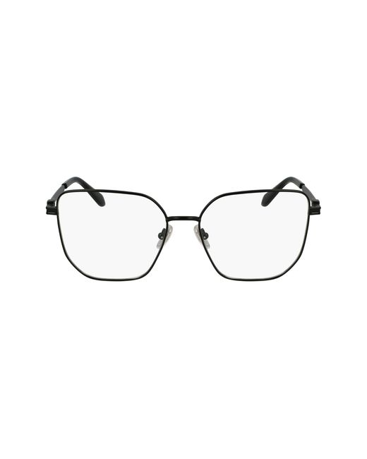 Ferragamo Black Sf2234 002 Optical Frames Metal Squared Normal