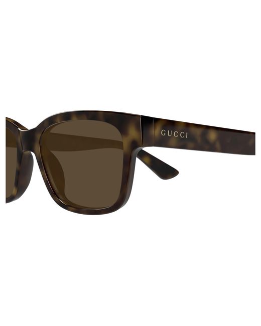 Gucci Black Gg1716S 002 Sunglasses Injected Squared for men