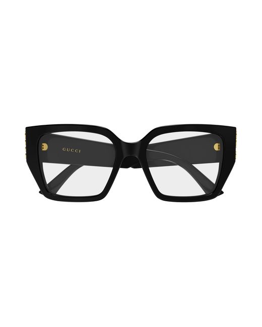 Gucci Black Gg2042O 003 Optical Frames Acetate Transparent Butterfly