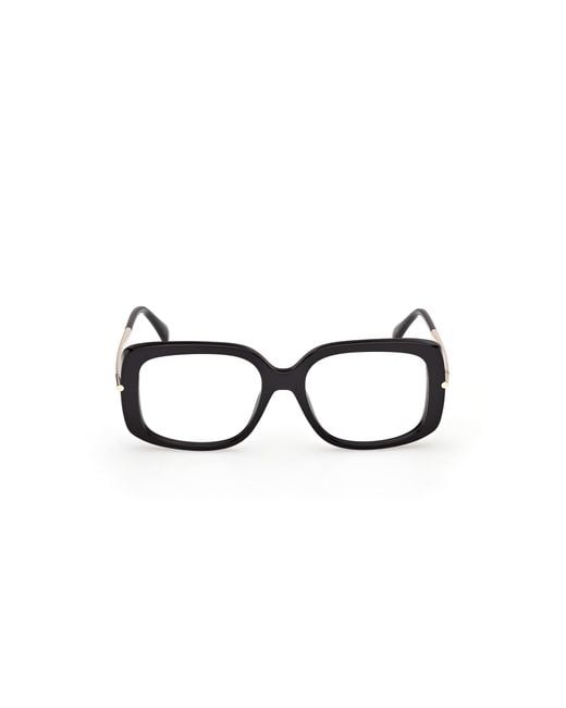 Max Mara Black Mm5226 001 Optical Frames Acetate Butterfly Normal