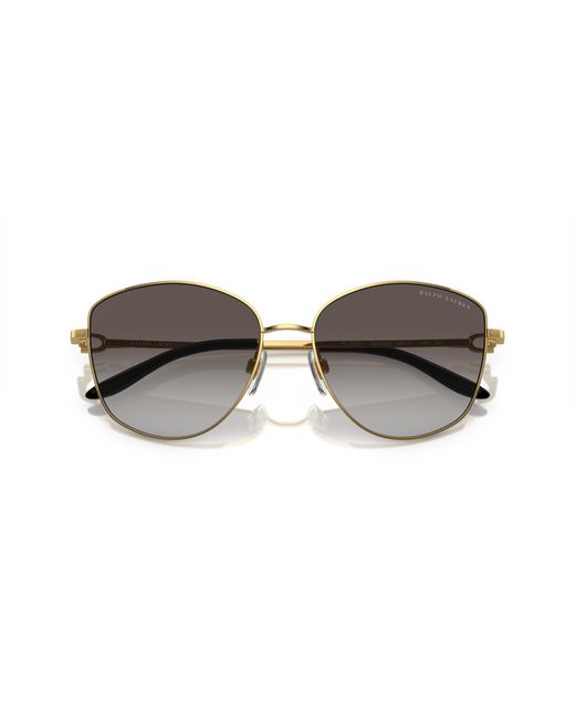 Ralph Lauren Black Rl7079 The Vivienne 90048G Sunglasses Metal Round Normal Shaded