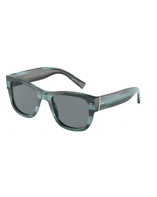 Dolce & Gabbana Gray Dg4338 339180 Sunglasses Plastic Dark Squared for men
