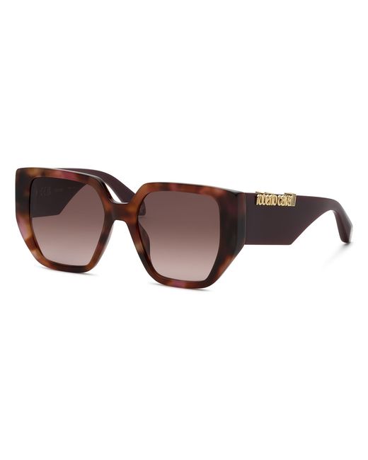 Roberto Cavalli Black Src167V 01Gq Sunglasses Acetate Geometric Normal Nuanced