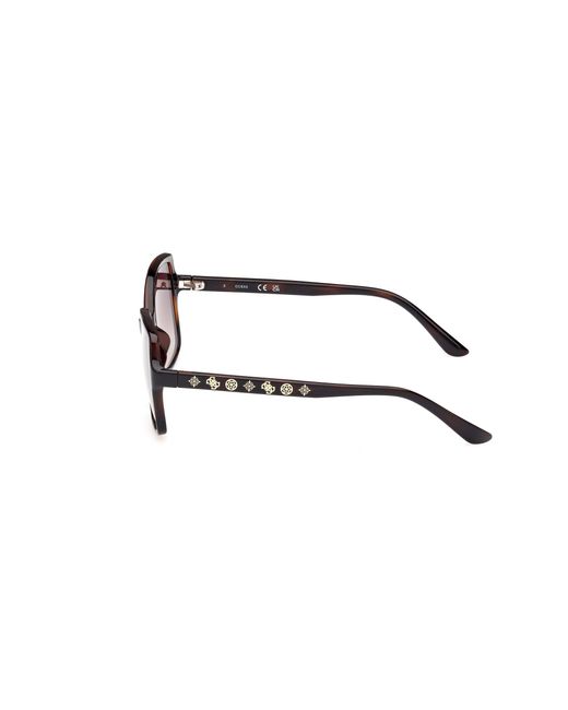 Guess Black Gu00100 52F Sunglasses Injected Squared Normal Shaded