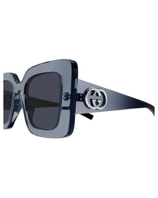 Gucci Black Gg2025S 003 Sunglasses Injected Squared