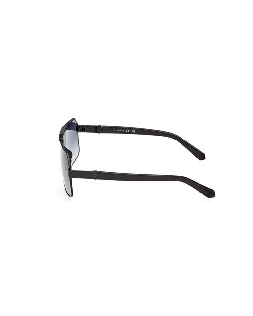 Guess Black Gu00305 01W Sunglasses Metal Squared Normal for men