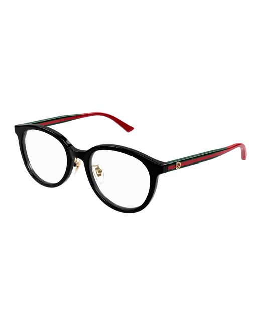 Gucci Black Gg1867Ok 004 Optical Frames Acetate Transparent Round