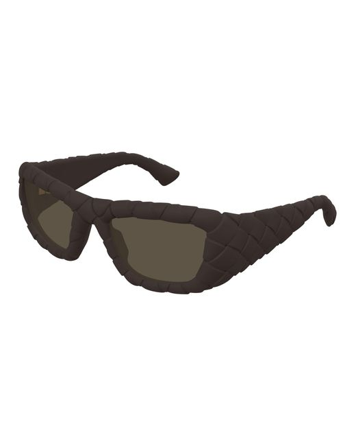 Bottega Veneta Black Bv1303S 008 Sunglasses Injected Round