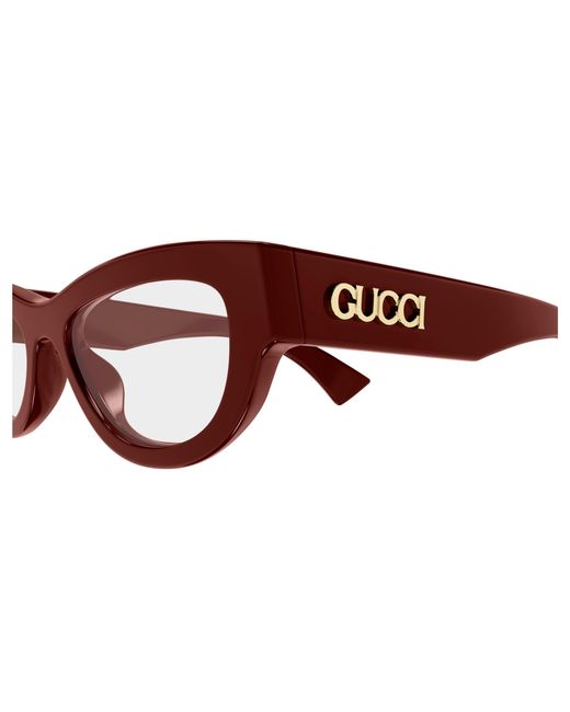 Gucci Black Gg1836O 003 Optical Frames Acetate Transparent Cat Eye