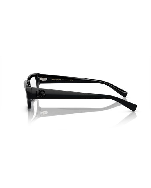 Dolce & Gabbana Black Dg3381 501 Optical Frames Acetate Transparent Squared Normal for men