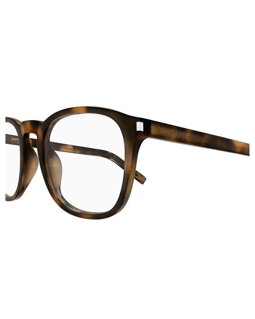 Saint Laurent Black Sl 818 Opt 003 Optical Frames Acetate Transparent Round