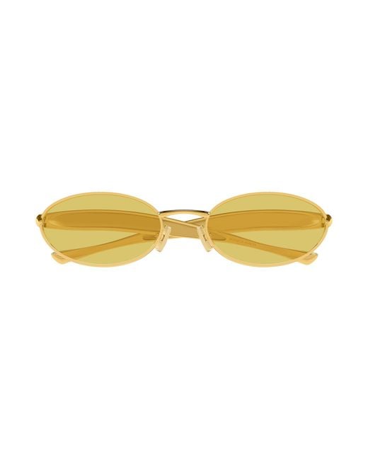 Bottega Veneta Black Bv1386S 005 Sunglasses Metal Round