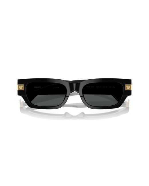 Versace Black Ve4465 Gb1/87 Sunglasses Acetate Squared Normal for men