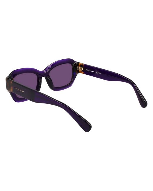 Longchamp Black Lo749S 505 Sunglasses Acetate Cat Eye Normal Normal