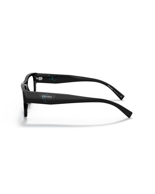 Prada Black Pr 15Yv 1Ab1O1 Optical Frames Acetate Squared for men