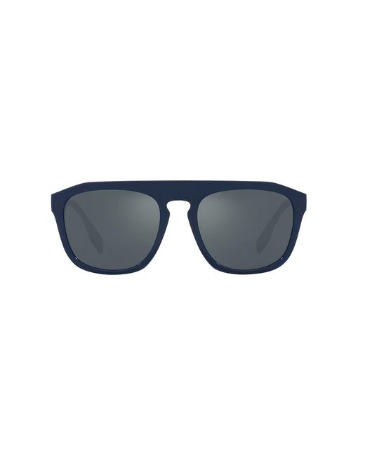 Burberry Blue Be4396U Wren 405825 Sunglasses Injected Squared Anti- Light Anti -Reflex for men