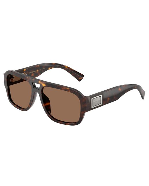 Dolce & Gabbana Black Dg4506 502/73 Sunglasses Acetate Pilot Normal for men
