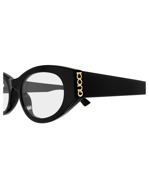 Gucci Black Gg2041O 001 Optical Frames Acetate Transparent Round