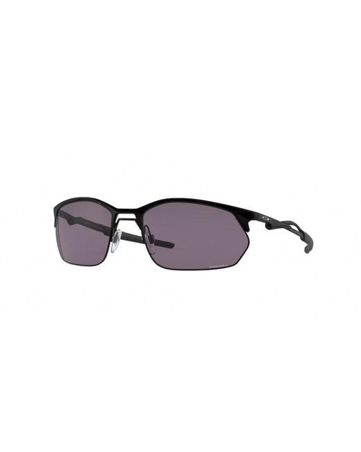 Oakley Black Oo4145 Wire Tap 2.0 414501 Sunglasses Metal Squared Normal Prizm for men