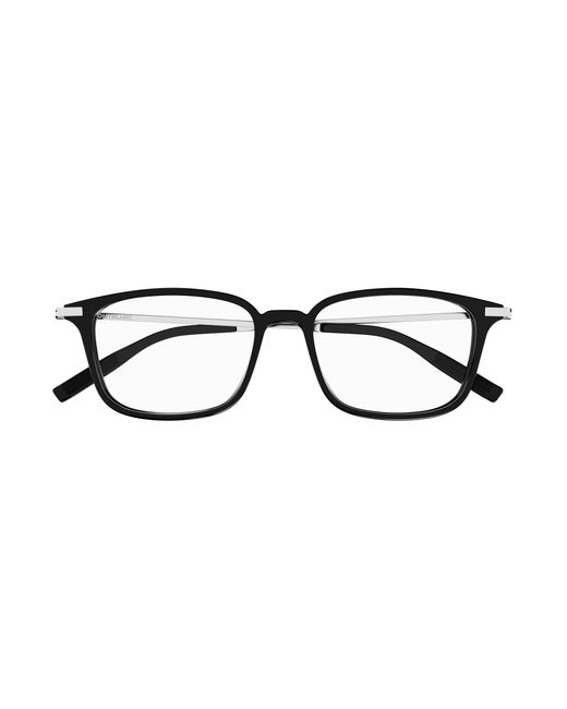 Montblanc Black Mb0315Oa 005 Optical Frames Acetate Transparent Squared for men
