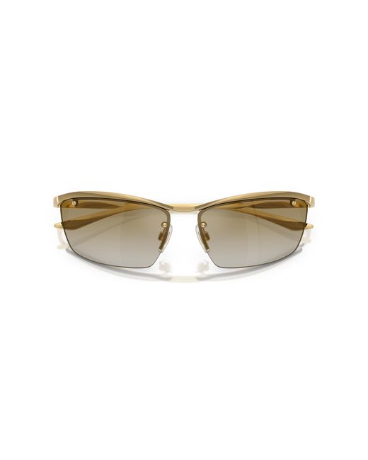 Dolce & Gabbana Black Dg2307 02/6E Sunglasses Metal Squared Mirrored
