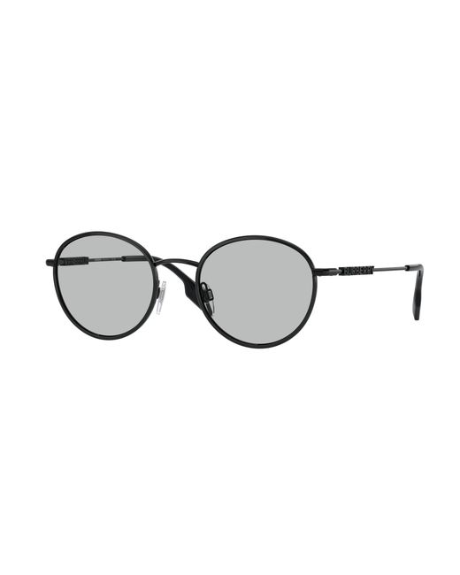 Burberry Black Be3148D 100187 Sunglasses Metal Round Normal