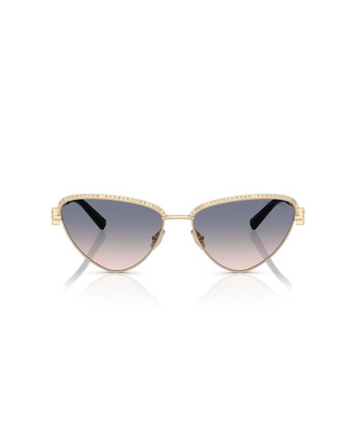 Tiffany & Co Black Tf3107Kb 622116 Sunglasses Metal Geometric Normal Shaded