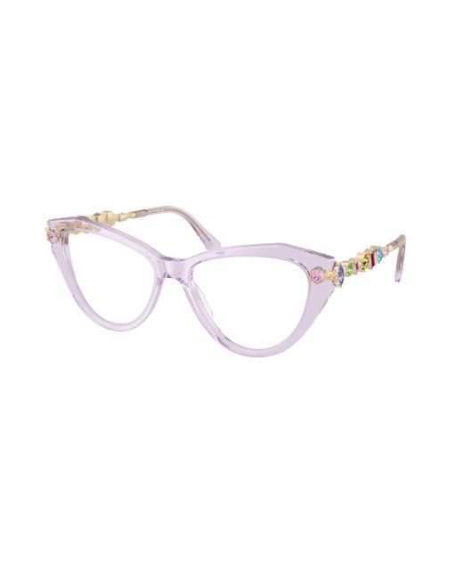 Swarovski Black Sk2047 1079 Optical Frames Acetate Cat Eye Normal