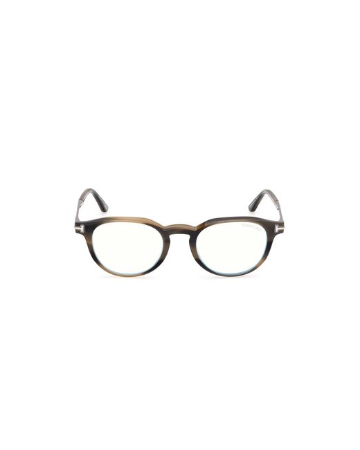 Tom Ford Black Ft6125-B 055 Optical Frames Acetate Round Normal for men